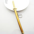 LLavero de Anime Roronoa Zoro espada samurái llavero de Metal vaina llavero Katana hebilla llavero Unisex joyería regalos