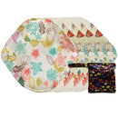 LECY ECO LIFE Reusable menstrual pads organic bamboo pantyliner 5 pieces with one waterproof storage bag size 7inch