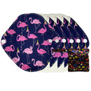 LECY ECO LIFE Reusable menstrual pads organic bamboo pantyliner 5 pieces with one waterproof storage bag size 7inch