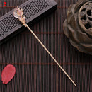 Vintage Chinese Style Hairpins Hair Stick Women Metal Glaze Hair Fork Hair Chopsticks Woman Jewelry Hair Clip Accessories 2021
