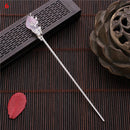 Vintage Chinese Style Hairpins Hair Stick Women Metal Glaze Hair Fork Hair Chopsticks Woman Jewelry Hair Clip Accessories 2021