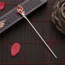 Vintage Chinese Style Hairpins Hair Stick Women Metal Glaze Hair Fork Hair Chopsticks Woman Jewelry Hair Clip Accessories 2021