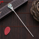 Vintage Chinese Style Hairpins Hair Stick Women Metal Glaze Hair Fork Hair Chopsticks Woman Jewelry Hair Clip Accessories 2021