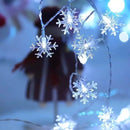 1.5M/3M Snowflake LED String Lights Fairy Lights Festoon Led Light  Battery-operated Garland New Year Christmas Decorations 2021