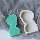 Molde de velas DIY, molde de velas de cera, vela de yeso de aromaterapia, molde de silicona 3D hecho a mano, moldes de jabón de cubo de soja