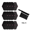 15 Pcs Vagina Higiene Beauty Health Culotte Menstruelle Coletor Menstrual Absorvente Menstrual Pad Reusable Sanitary Pad Pouch