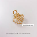2021 Korean New Hair Claw Barrettes For Women Fashion Girl Metal Geometric Hollow Out Headwear Hair Accessories Crab Hair Clip