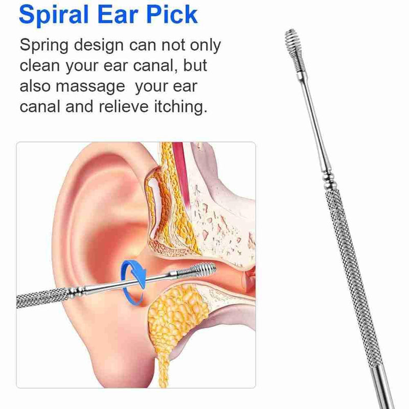 1pc Ear Wax Remove Kit Ear Pick Cleaning Tools  Ear Pick Curette Wax Cleaner Removal Health Stick Tool