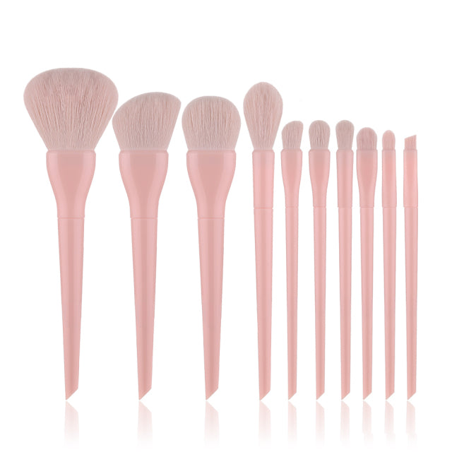 FLD Candy Makeup Brushes Set Face Foundation Powder Eye Shadow Eyebrow Highlight Kabuki Blending Brush Beauty Cosmetic Tools