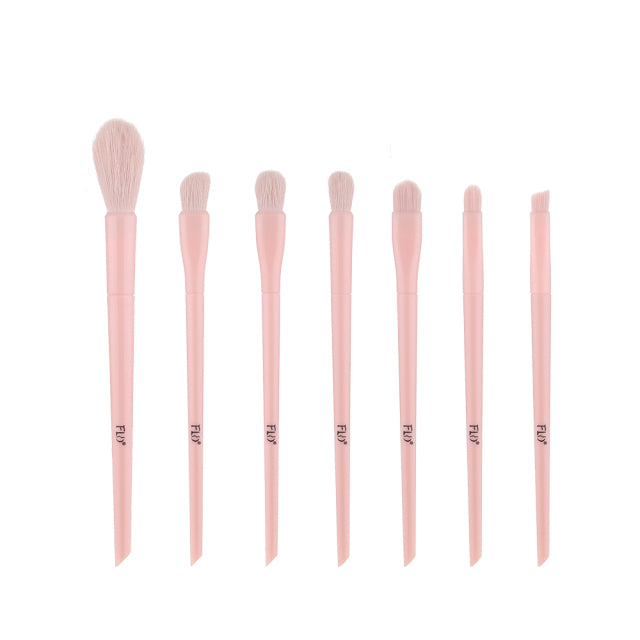 FLD Candy Makeup Brushes Set Face Foundation Powder Eye Shadow Eyebrow Highlight Kabuki Blending Brush Beauty Cosmetic Tools