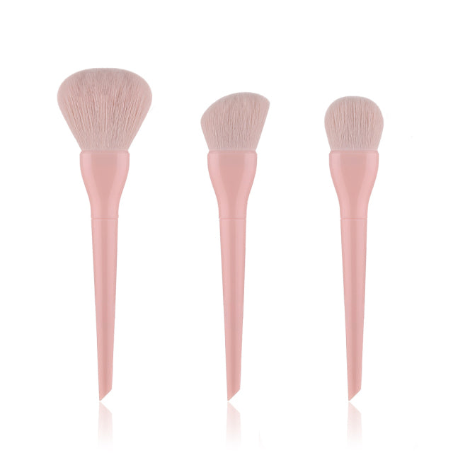 FLD Candy Makeup Brushes Set Face Foundation Powder Eye Shadow Eyebrow Highlight Kabuki Blending Brush Beauty Cosmetic Tools