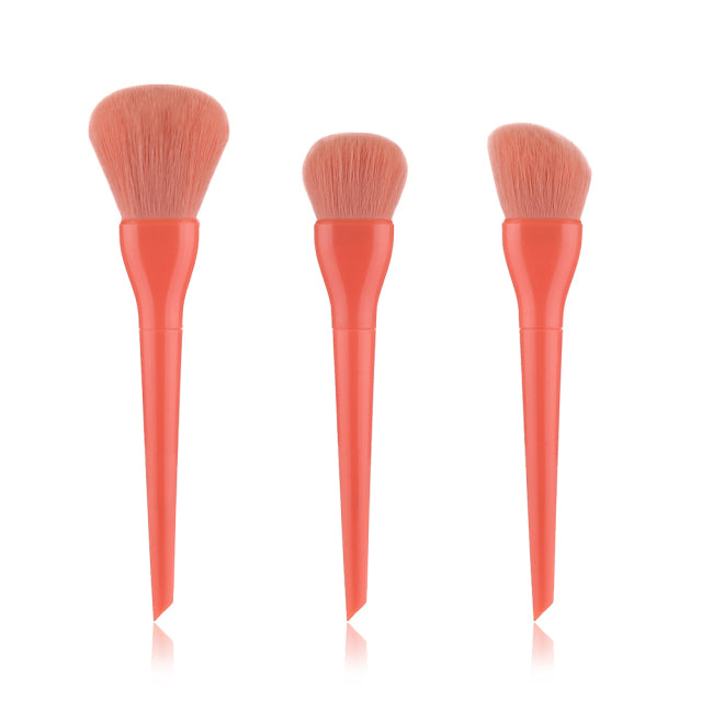 FLD Candy Makeup Brushes Set Face Foundation Powder Eye Shadow Eyebrow Highlight Kabuki Blending Brush Beauty Cosmetic Tools