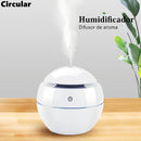 130ML USB Aroma Diffuser  Ultrasonic Cool Mist Humidifier Air Purifier 7 Color Change LED Night light for Office Home