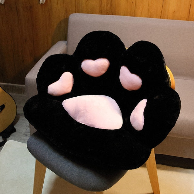 Armchair Seat Cat Paw Cushion for Office Dinning Chair Desk Seat Backrest Pillow Office Seats Massage Cat Paw Cushion Cartoons