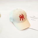 Spring Summer Child Letter Embroidery Outdoor Leisure Sun Baseball Cap Boy  Girl Cotton Breathable Solid Color Adjustable Cap