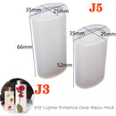 Molde de bandeja para copas de vino en forma de luna, moldes de silicona para candelabros, molde de resina epoxi de cristal DIY, molde de fundición de arcilla cerámica para decoración del hogar