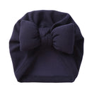 Boutique Faux Cashmere Baby Hat Warm Autumn Winter Beanies Solid Bow Topknot Bonnet Infant Boys Girls Caps New Turban Headwraps