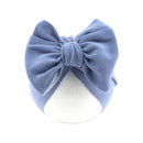 Boutique Faux Cashmere Baby Hat Warm Autumn Winter Beanies Solid Bow Topknot Bonnet Infant Boys Girls Caps New Turban Headwraps