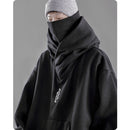 Herbst Winter Stehkragen Hoodie lose bequeme Herrenbekleidung Harajuku Hiphop Streetwear Fleece mit Kapuze übergroßes Sweatshirt