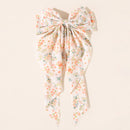 New Women Large Bow Hairpin Summer Chiffon Big Bowknot Stain Bow Barrettes Women Solid Color Ponytail Clip Hair Accessories