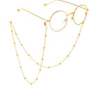 Steampunk Iron Balls Chain Long Necklace/Glasses Fashion Neck Strap Metal Glasses Women Jewelry Decoration Accessories