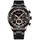 CURREN Herrenuhr Top-Marke Luxus Sport Quarz Herrenuhren Vollstahl Wasserdicht Chronograph Armbanduhr Herren Relogio Masculino