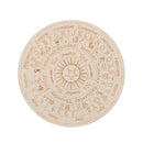 Tablero de péndulo de adivinación de madera de Altar tallado, estrella, sol, luna, corte láser, rebanada, Base de madera, posavasos, letrero de pared, decoración Hexagonal puntiaguda