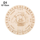 Tablero de péndulo de adivinación de madera de Altar tallado, estrella, sol, luna, corte láser, rebanada, Base de madera, posavasos, letrero de pared, decoración Hexagonal puntiaguda