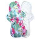 Lecy Eco Life reusable menstrual pads for heavy flow 1pc 13&quot; Flamingo printed night use, large size breathable women cloth pads