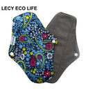 [LECY ECO LIFE] bamboo charcoal fleece inner lady cloth menstrual pads Flamingo printed,Reusable waterproof Mummy pads for Women
