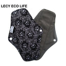 [LECY ECO LIFE] bamboo charcoal fleece inner lady cloth menstrual pads Flamingo printed,Reusable waterproof Mummy pads for Women