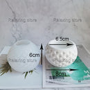 Runde Zement-Ton-Kerzenhalter-Formen Betonpflanzer Silikon-Blumentopf-Behälter-Form-Gips-Kerzen-Schalen-Epoxidharz-Form