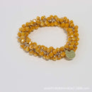 Women Elegant Crystal Pearl Hair Ring Ties  Beads Ponytail Holders Hair Accessories Elastic Hair Band Girls Scrunchies Bracelet