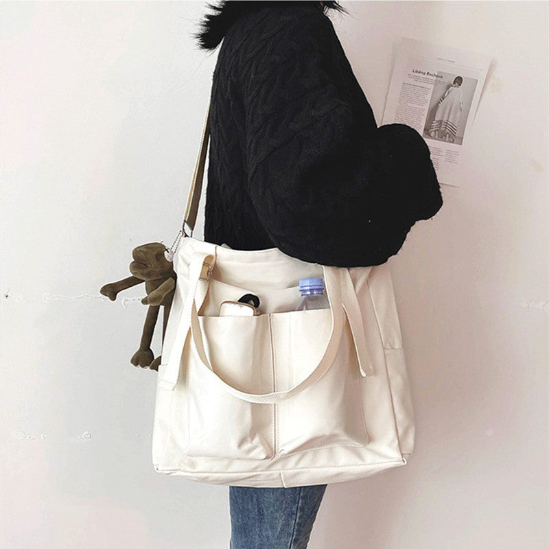 Weibliche Tasche Shopper Einfache Mode Reißverschluss Handtaschen Schulter Wasserdichte Große Kapazität Tragetaschen 2021 Frauen Marke Umhängetasche