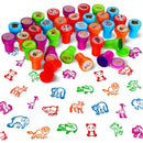 10pcs Assorted Stamps for Kids Self-ink Stamps Children Toy Stamps Smiley Face Seal Scrapbooking DIY Painting Photo Album Decor