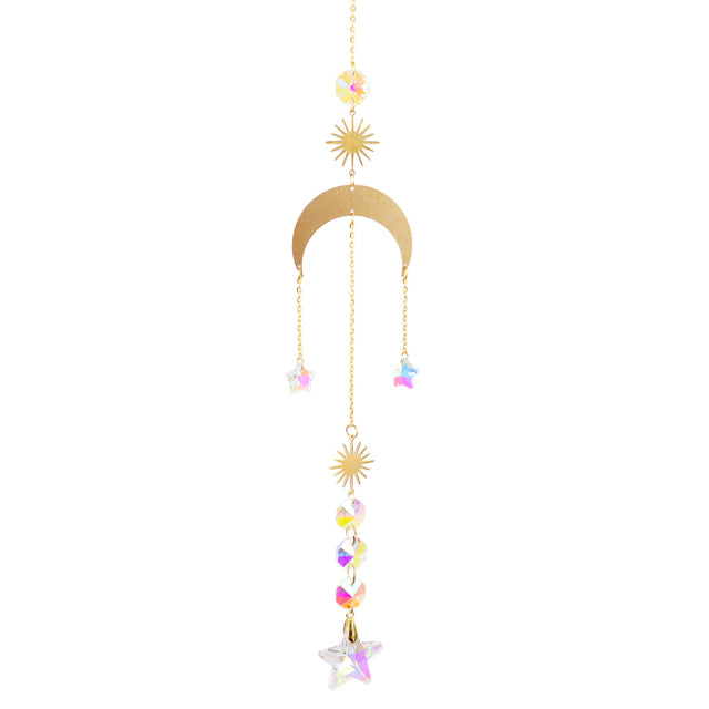 Prisma-Sonnenfänger, hängende Fensterkristalle, Regenbogen-Lichtfänger, Kristall-Sonnenfänger, 50 mm, Sommergeschenk, achteckige Perlen