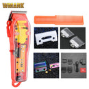 2021 WMARK Neues Modell NG-108 Wiederaufladbare Haarschneidemaschine Haarschneidemaschine Trimmer Transparente Abdeckung Weiße oder rote Basis 7300 U / min