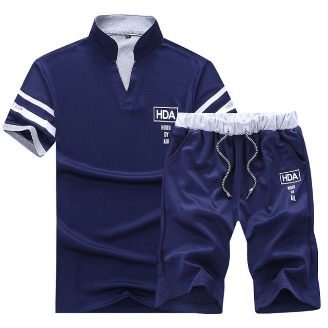 Herren Trainingsanzug Sportbekleidung Sets Frühling Herbst Lässige Trainingsanzüge Herren 2 Stück Reißverschluss Sweatshirt + Jogginghose Marke Trainingsanzug Set