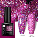 UR SUGAR 7.5ml Reflective Glitter Gel Nail Polish Winter Color Sparkling Sequins Soak Off UV LED Varnish Nail Art Decoration