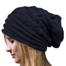 Unisex Men Women Knit Baggy Beanie Oversize Winter Hat Ski Slouchy Cap Skull Winter Wool Warm Cap Beanies
