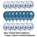 10/20 Star Confetti Balloons Metallic Confetti Latex Transparent Ballon Baby Shower Birthday Party Wedding Decoration Ball Globo