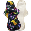 Lecy Eco Life reusable menstrual pads for heavy flow 1pc 13&quot; Flamingo printed night use, large size breathable women cloth pads