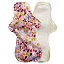 Lecy Eco Life reusable menstrual pads for heavy flow 1pc 13&quot; Flamingo printed night use, large size breathable women cloth pads