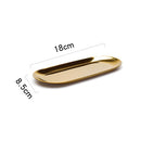 Stainless Steel Gold Storage Tray Fruit Sancks Jewelry Display Plate Kitchen Organizer Tools Metal Seal Clip Bean Spoon Clip