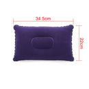 Inflatable Air Pillow Bed Sleeping Camping Pillow PVC Nylon Neck Stretcher Backrest Pillow for Travel Plane Head Rest Support