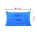 Inflatable Air Pillow Bed Sleeping Camping Pillow PVC Nylon Neck Stretcher Backrest Pillow for Travel Plane Head Rest Support