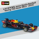 Bburago 1:43 2021 F1 Red Bull Racing RB16B 33# Max Verstappen 11# Sergio Perez Formula one Simulation alloy super toy car model