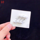 3Pcs/Set Double Pearl Brooch Pins Anti-fade Exquisite Elegant Brooches for Women Sweater Coat Summer Dress Decoration