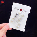 3Pcs/Set Double Pearl Brooch Pins Anti-fade Exquisite Elegant Brooches for Women Sweater Coat Summer Dress Decoration