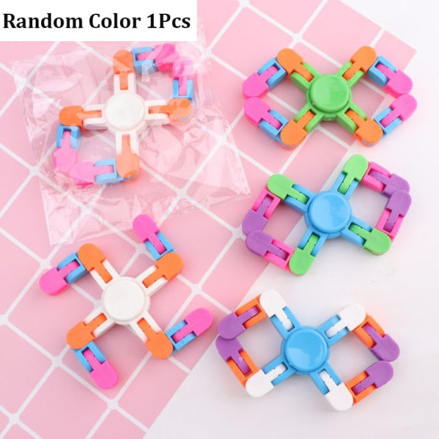 Fidget Chain Toys Children Antistress Fidget Spinner Adults Vent Stress Relief Hand Spinner Toys Kids Decompression Chain Gifts